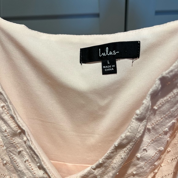 Lulus Wrap Things Up Light Pink Ruffled Wrap Mini Dress - Picture 4 of 6